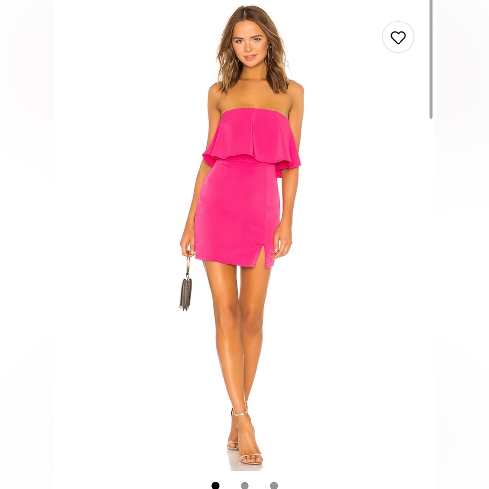 Super down Catalina Ruffle Tube Mini Dress